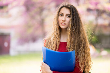 Teenager female student