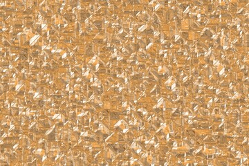 Poster - amazing orange optic crystals pattern digital graphic background or texture illustration