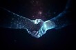 © Jorge Ferreiro - illustration, businessmen handshake, ai generative