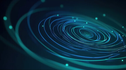 Poster - Modern digital abstract 3D background. Copy space. Based on Generative AI