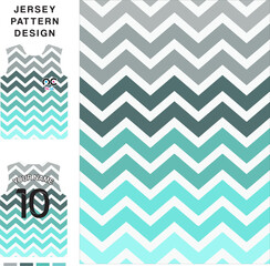 Abstract zigzag concept vector jersey pattern template for printing or sublimation sports uniforms football volleyball basketball e-sports cycling and fishing Free Vector.