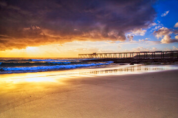 Canvas Print - Sea CHB Beach sand rise