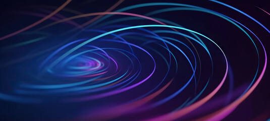 Poster - Modern digital abstract 3D background. Copy space. Based on Generative AI