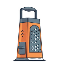 Poster - Sharp grater handle, stainless steel kitchen utensil Generative AI