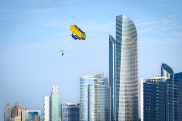 Wall Mural - Skyline of Abu Dhabi, capital of the United Arab Emirates.