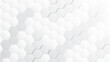 © Aquarium - Hexagons background abstract pattern. White geometric background with hexagons. Vector illustration with honeycomb in realistic style.