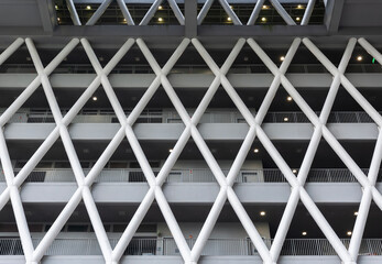 Aufkleber - Exterior of modern architecture. Building abstract background