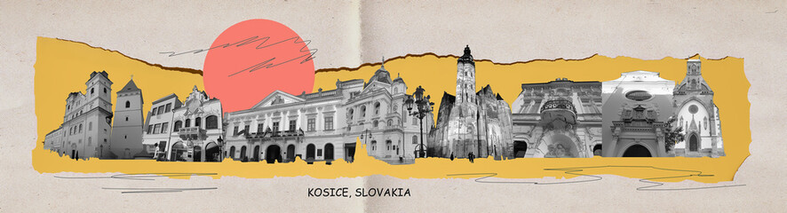 Wall Mural - Historical Cathedral in the Old Town of Kosice, Slovakia