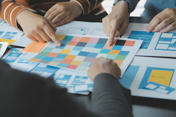 ux graphic designer creative sketch planning application process development prototype wireframe for
