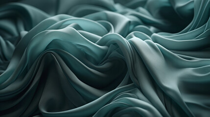 silk waves background. Generative AI