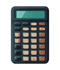 Sticker - Modern calculator icon isolated Generative AI