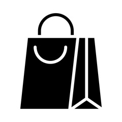 Poster - Shopping Bag glyph icon for purchase, commerce and shopping, buy logo