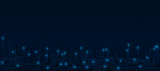 technology background with hi-tech digital data