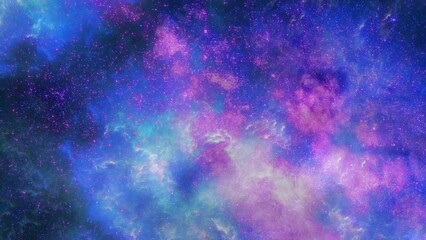 Wall Mural - nebula with universe space background. generative ai