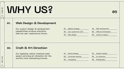 Brand presentation customisable layout template for corporate identity