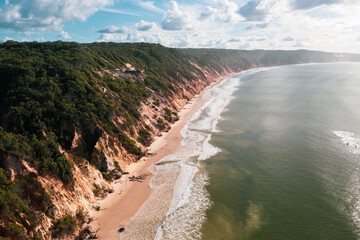 Wall Mural - The rainbow coloured sands of Rainbow Beach