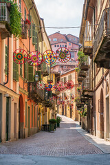 Wall Mural - View of Saluzzo, Cuneo, Piedmont, Italy