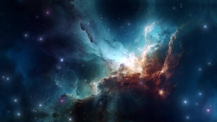 Wall Mural -  Beautiful nebula in space - stars - galaxy  - Concept Art 