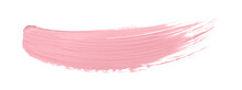 Shiny Pink Brush Isolated On Transparent Background. Pink Watercolor Png