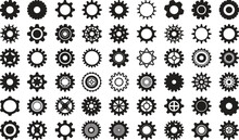 Gear Wheels Collection Isolated On White Background, Gear Wheels, Mechanics Gear. EPS10