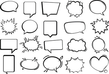 vector speech clouds chat bubble icon. vector illustration eps 10