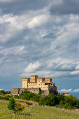 Wall Mural - castles of parma montechiarugolo and torrechiara ancient medieval fortresses