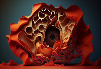 Poster - burning red dragon
