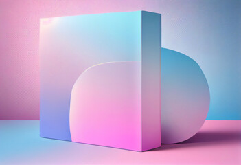 Poster - Beautiful abstract colorful background background violet and blue colors. Generative AI technology.
