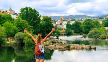 tourism in Portugal- Amarante cityscape and river