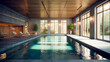 © Pixelkram - Comfortable pool with soothing design.