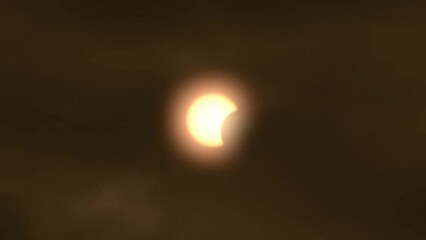 Wall Mural - annular solar eclipse . elements of this image furnished by nasa.