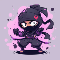 ninja warrior illustration