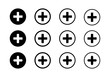 © david - Add, new, plus vector icons collection