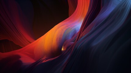 Wall Mural - Colorful abstract background with a swirl of colors. Generative AI.