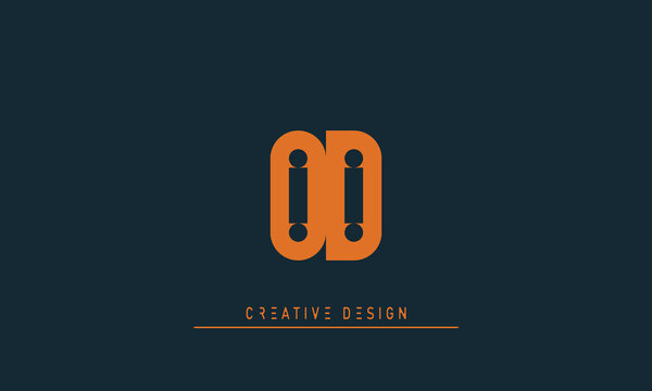 Alphabet letters Modern Creative logo OD , DO