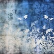 florals blaues Wallpaper, made by AI, Ai-Art