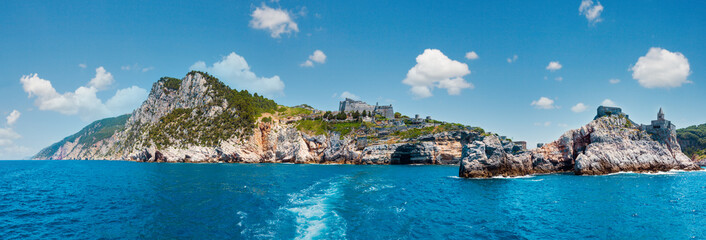 Wall Mural - Portovenere coast panorama, Liguria, Italy