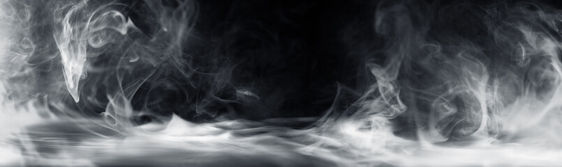 Wall Mural - real smoke exploding and swirling outwards. dramatic smoke or fog effect for spooky halloween or oth