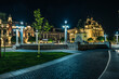 Union Square in Oradea in front of the statue of FERDINAND 1, king of Romania