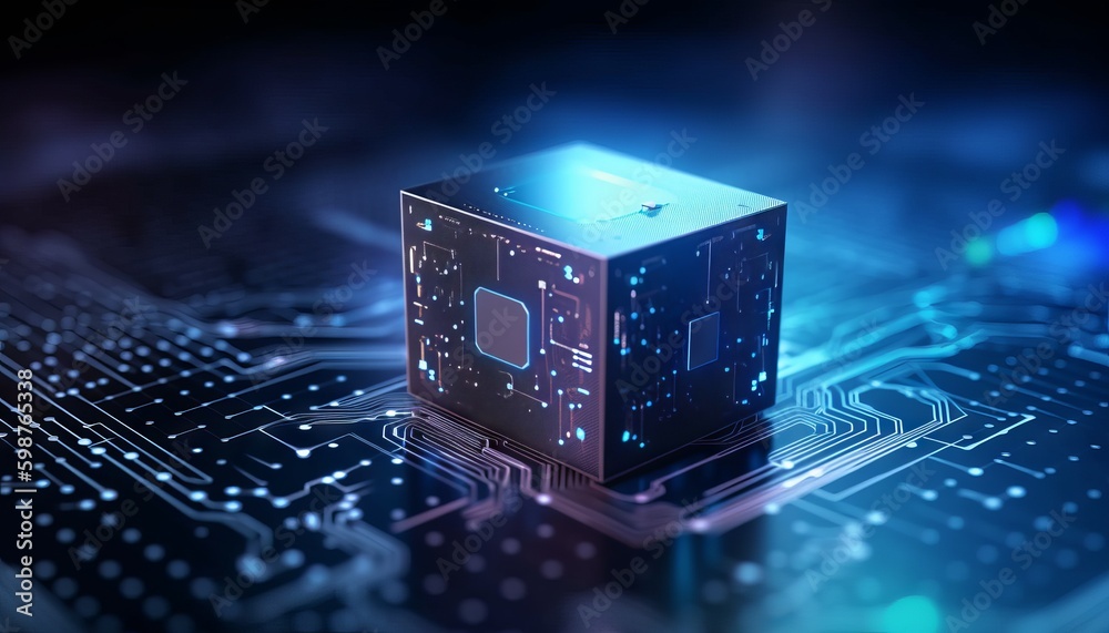 Ai processor chip of cube technology artificial intelligence ...