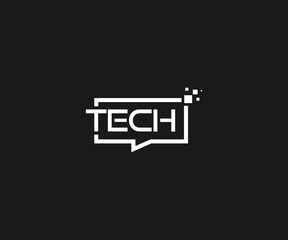 Wall Mural - tech logo