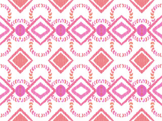 Ikat boho style seamless pattern for fabric background print decoration