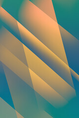 Poster - abstract background with yellow and blue diagonal stripes