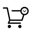 © CozyDesign - arrow shopping online cart outline icon
