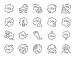 Carbon dioxide icon set. It included pollution, emission, smoke, air quality, pm 2.5 and more icons.