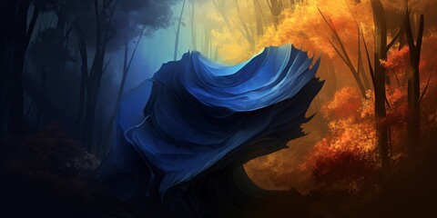 Canvas Print - background of windows 11 ai generated