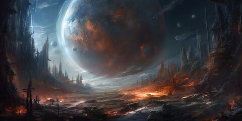 Canvas Print - planet and space