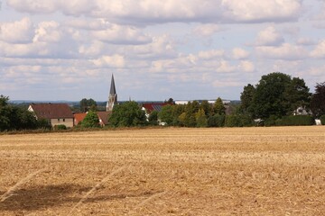 Poster - Blick auf Büderich, einem Ortsteil der Stadt Werl