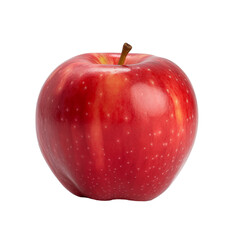 Wall Mural - A red apple isolated on transparent background, Generative AI