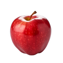 Wall Mural - A red apple isolated on transparent background, Generative AI